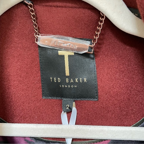 Beautiful Ted Baker Wool Wrap Coat - Picture 5 of 9
